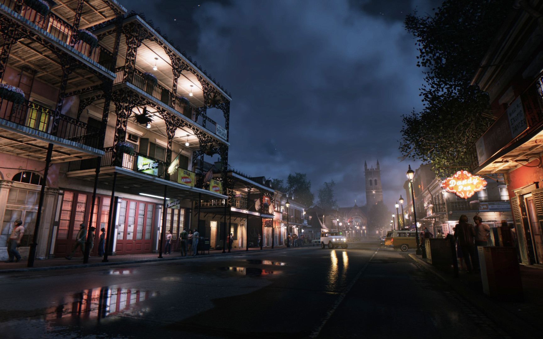 French Quarter at night — official screenshot